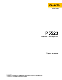 Thumbnail of document Manual - P5523 Liquid-to-Gas Media Separator